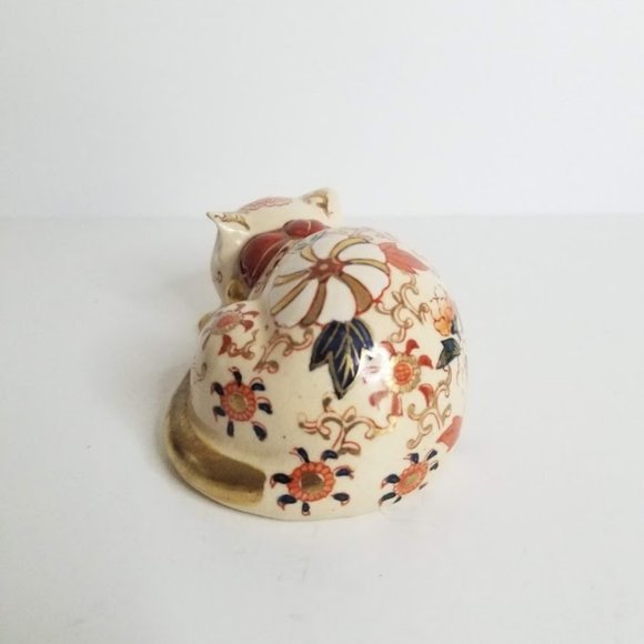 Vintage Takahashi San Francisco Hand Painted Sleeping Cat Figurine - Picture 2 of 9